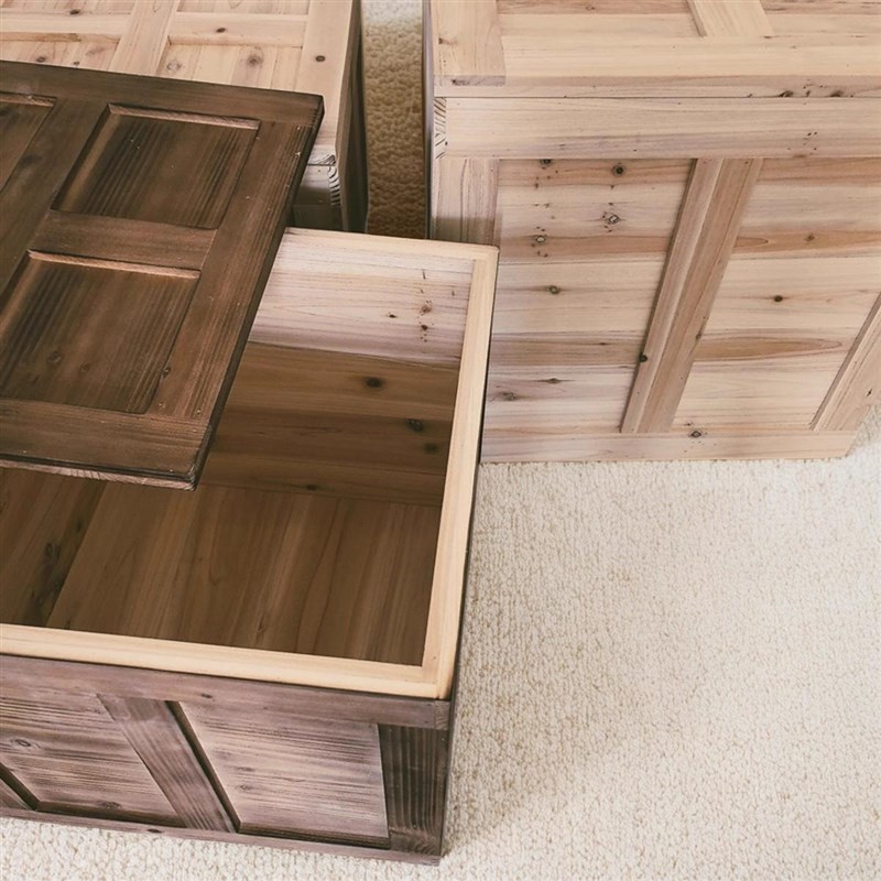 正方形储物箱实木复古木箱子户外防腐老旧道具摆件仿古收纳箱定制