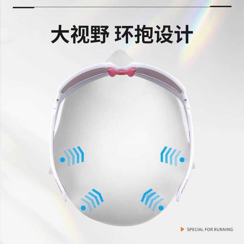 女士跑步眼镜超轻防晒防紫外线清偏光徒步骑行自行车眼睛护目镜