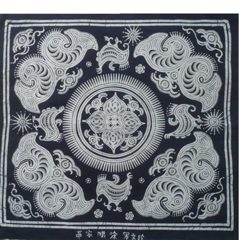 蜡染桌布 麻 丝 棉 毛蜡染面料 蜡染图案订制 家居 床上蜡染用品