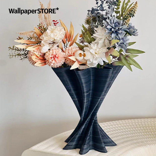 卷宗商店  TRASHAUS NING 设计感3d打印旋转花瓶摆件插花礼物