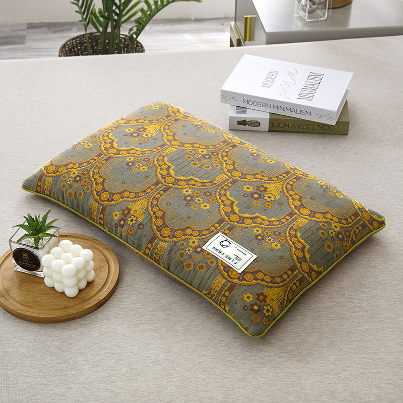 荞麦皮枕头双层纱全棉单人护颈椎助睡眠全荞麦壳家用整头枕芯一对