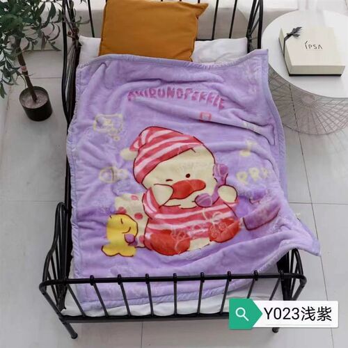 儿童毛毯双层幼儿园午睡毯子拉舍尔云毯婴幼儿盖毯新生儿外出抱毯