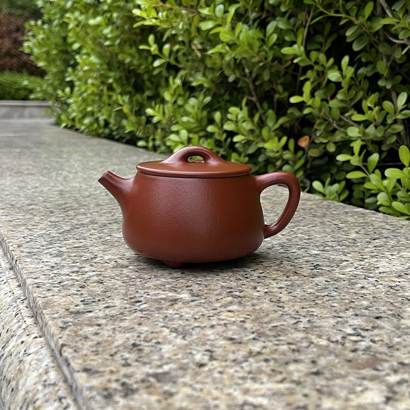 宜兴原矿紫砂壶高石瓢壶全手工名家小煤窑朱泥大口泡茶壶功夫茶具
