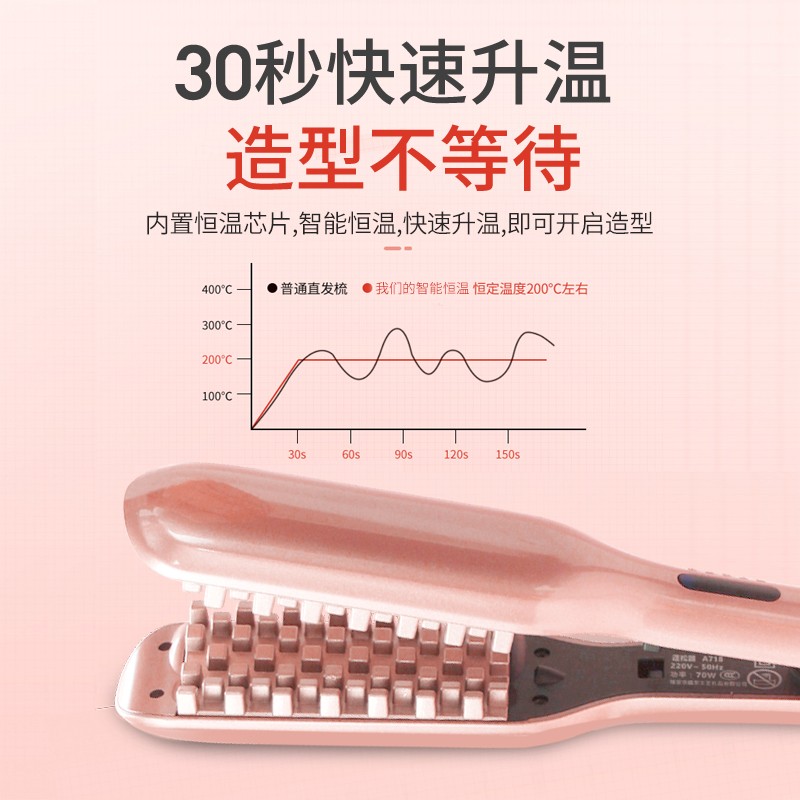 网红玉米烫夹板蓬松发根头发神器玉米须高颅顶垫发根烫发根卷发棒