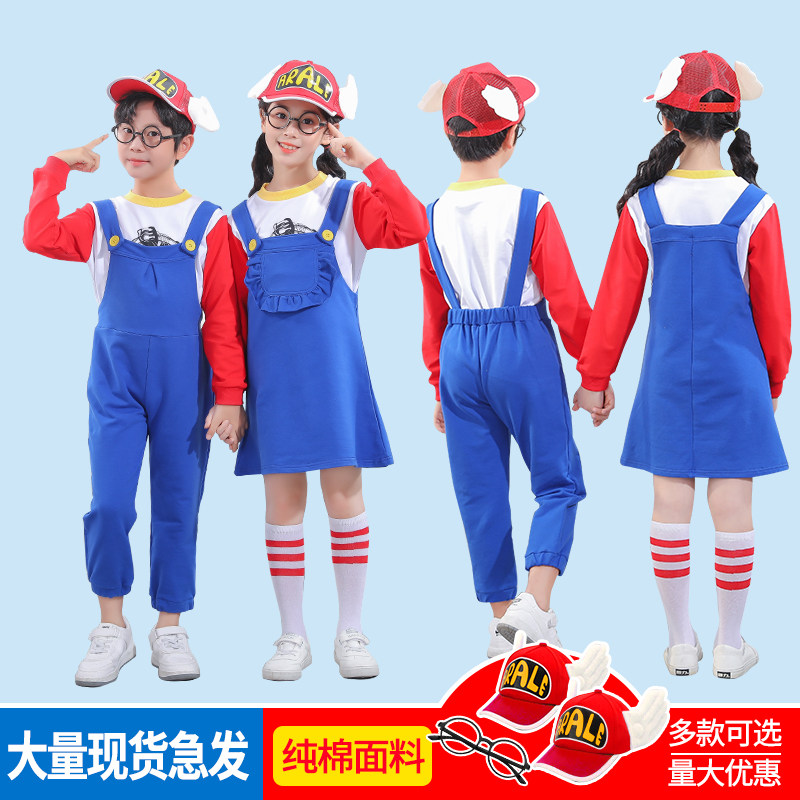 圣诞节儿童表演服Cos卡通阿拉蕾衣服幼儿园男女童可爱舞蹈演出服