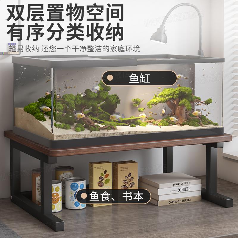 打印机置物架办公室桌面增高架支架双层台面鱼缸架多功能收纳架子