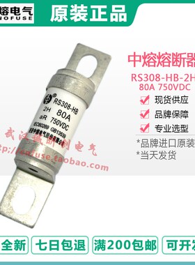 中熔保险 RS308-HB-2H 32-40-50-63-80A-100-125-160-200A 750Vdc
