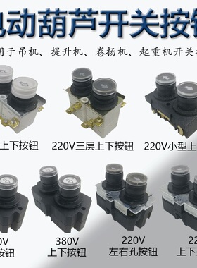 电动葫芦升降机配件开关上下按钮芯220V家用吊机提升卷扬机手柄器
