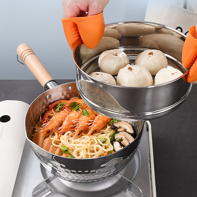 小汤锅日式雪平锅泡面料理锅家用奶锅婴儿宝宝辅食锅电磁炉锅具