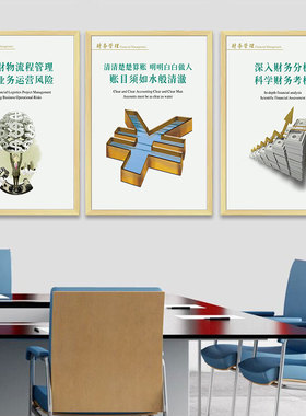 公司财务室办公室装饰画企业文化墙挂画财务办公有框画励志壁画