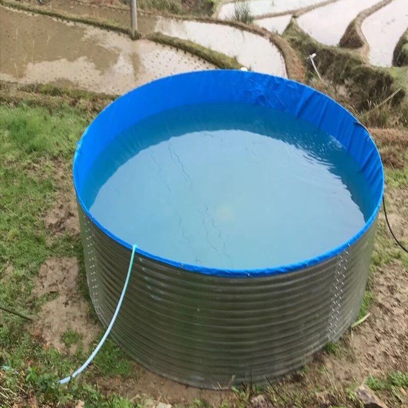 加厚帆布圆形水池刀刮布养锦鲤龙虾养殖箱设备篷布油布高密度鱼池