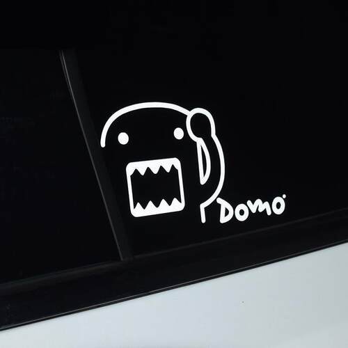 个性创意卡通可爱DOMO君汽车贴纸三角窗车身摩托车电动车装饰车贴