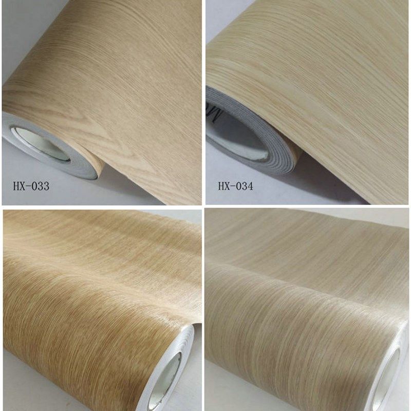 加厚pvc防水墙纸壁纸仿木纹衣柜桌面贴纸波音软片自粘翻新即时贴