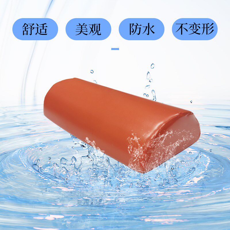 美容床枕头美容院专用防水搓澡床老人护理洗澡床头枕海绵垫可水洗
