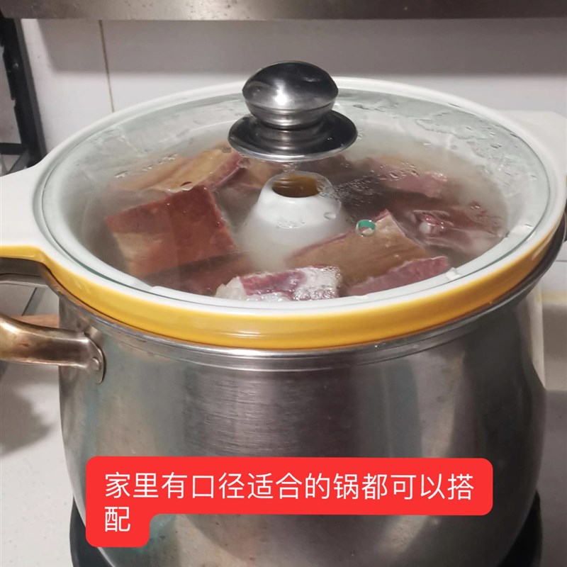 陶瓷带盖蒸汽锅电蒸锅煲汤隔水炖蛊东菱蒸汽锅DL-9009陶瓷锅配件