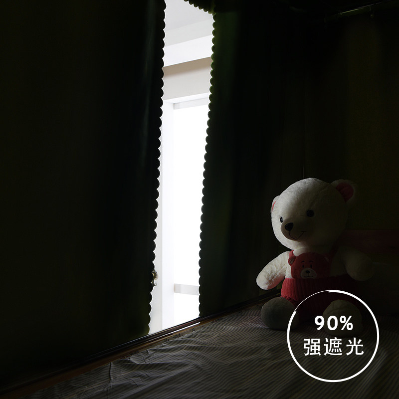 宿舍床帘下铺女学生寝室物理加厚强遮光床幔上铺帘子大学简约窗帘