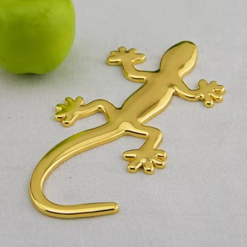 高端金属壁虎车贴创意尾标3D贴后小汽车尾部用品饰品车标车尾贴纸