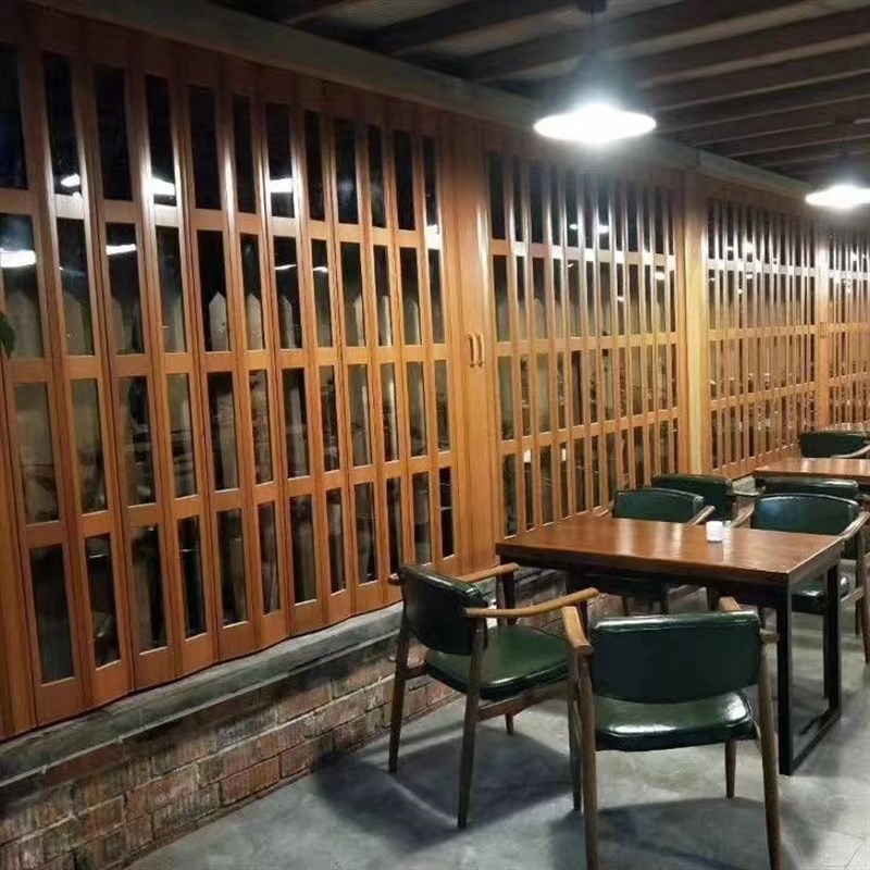 PVC折叠门 推拉开放式厨房卧室阳台厕所伸缩隐形简易隔断商铺移门