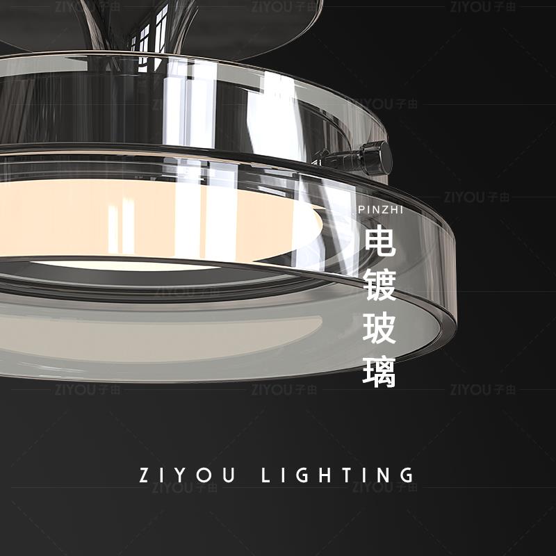 子由意式极简走廊走道灯现代简约创意圆形玄关阳台衣帽间小吸顶灯