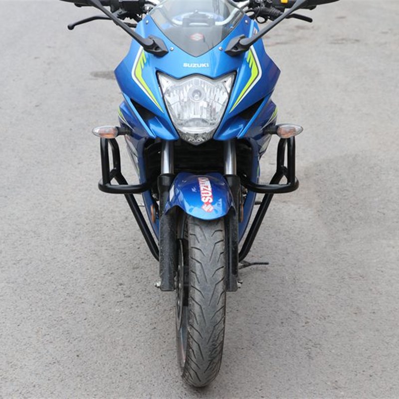 适用于铃木GSX150F极客飒GIXXER155摩托车保险杠前护杠防摔杠改装