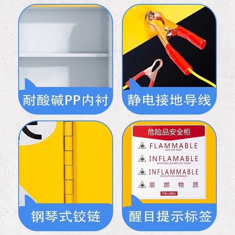 双锁GA防腐蚀柜防爆柜工业品化学品安全柜pp酸碱试剂柜实验柜图片