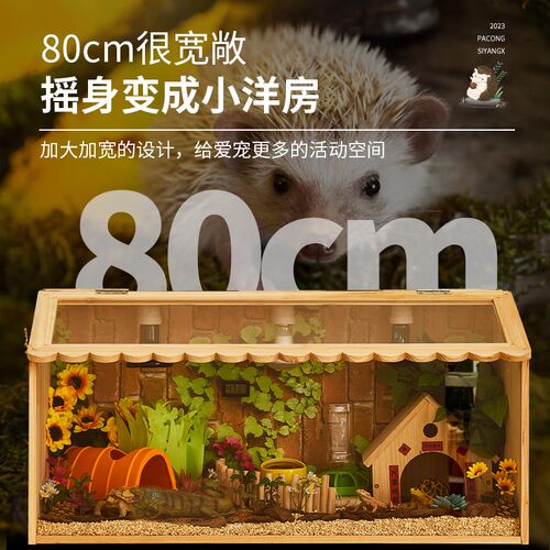 刺猬饲养箱恒温箱爬宠爬箱家养小宠物笼子蜥蜴陆龟温控保温箱造景