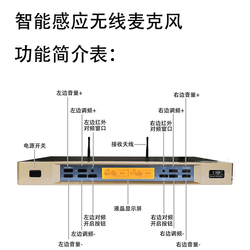 M5无线麦克风780无线话筒拜尔790无线麦克风话筒正品咪芯咪头