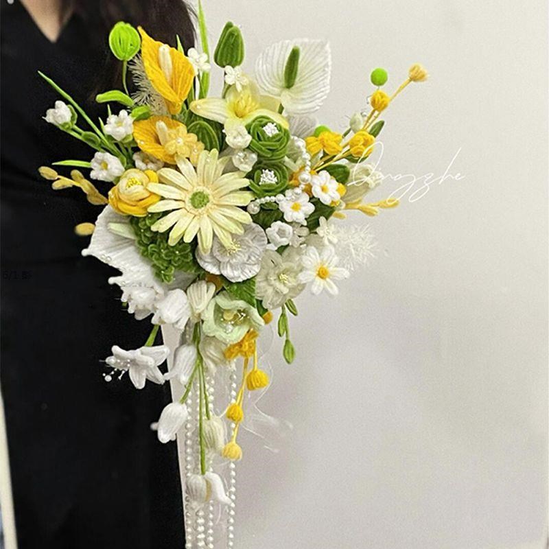 浪漫结婚手捧花扭扭棒diy材料包手工自制订婚领证新娘手捧花闺蜜