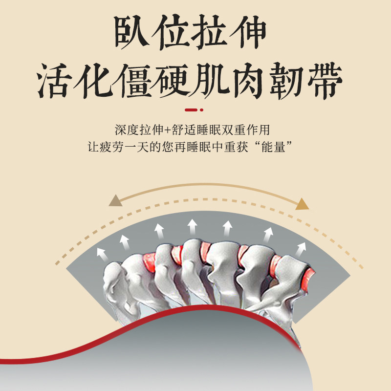 古代颈椎枕头中国风老式仿古长方形荞麦壳菊花助眠宫廷护颈高枕头