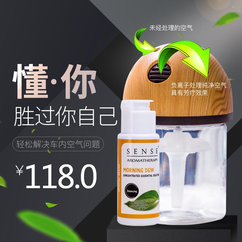 新加坡车载车用水洗空气净化器无火香薰机新车除味烟味净化清新