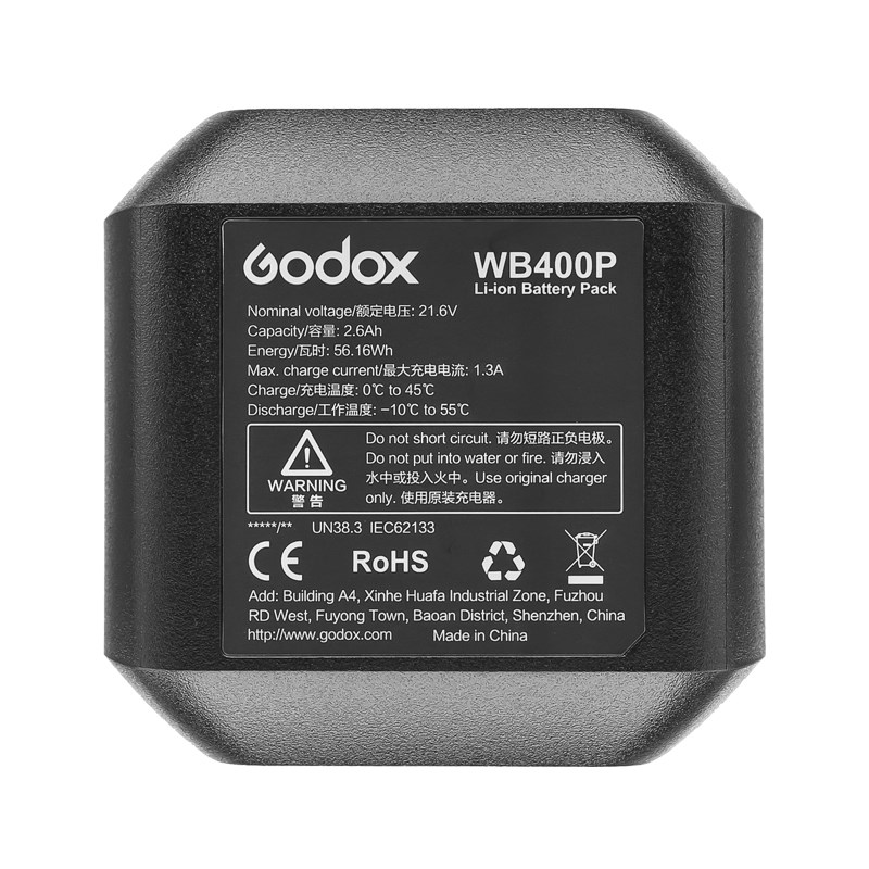 godox神牛AD400pro外拍闪光灯锂电池摄影灯电源附件备用充电电池W