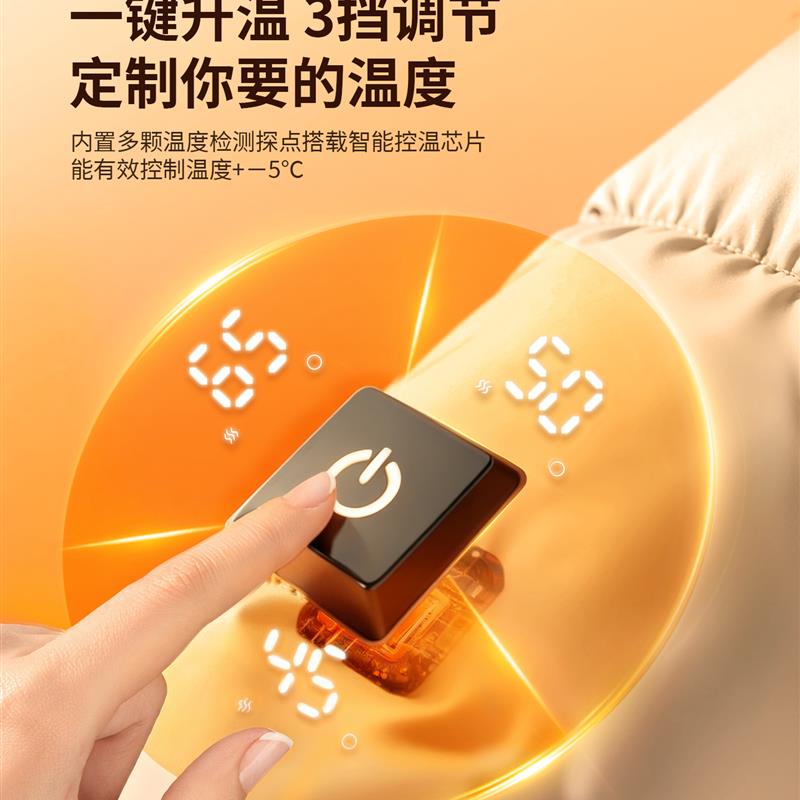 石墨烯汽车坐垫冬毛绒车载座椅电加热垫轻奢高级感加厚发热坐垫