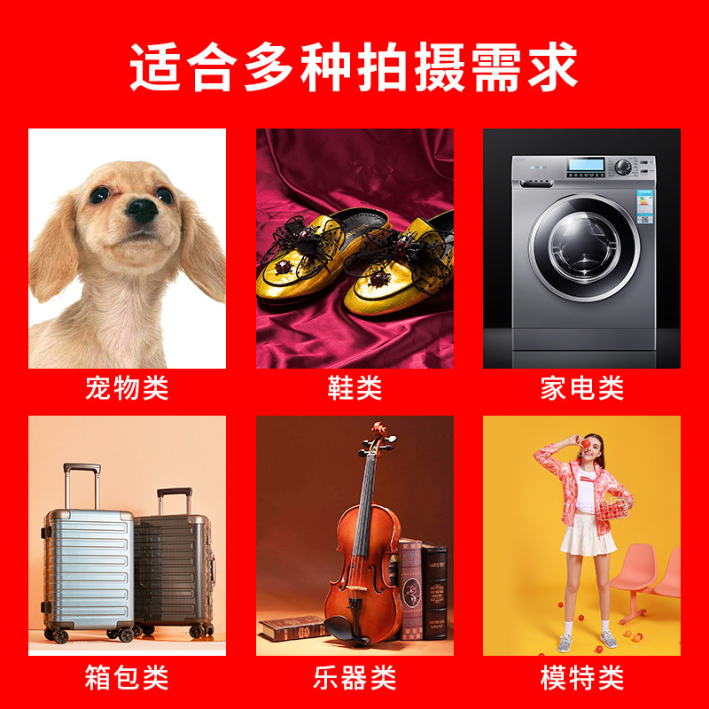 LED大型摄影棚200CM小型专业套装补光灯服装静物人像柔光箱模特证