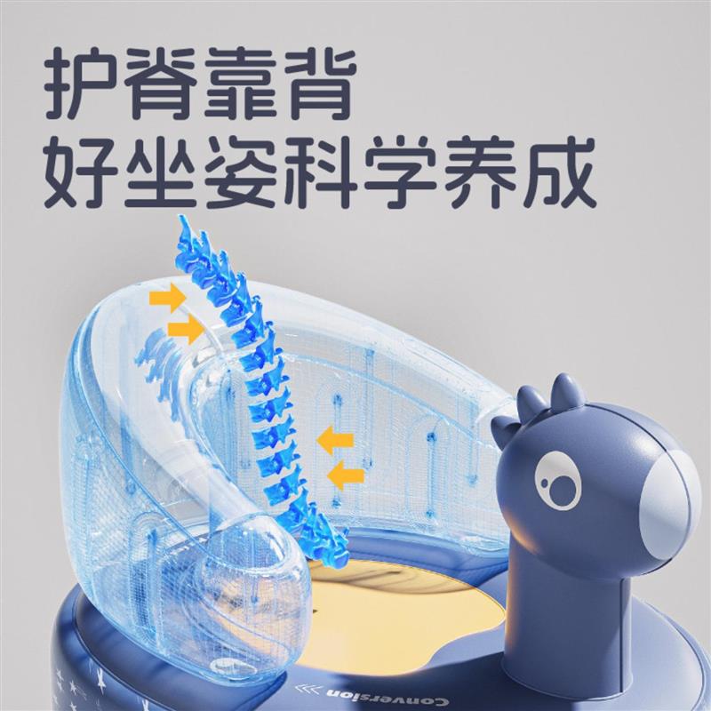 宝宝学座椅婴儿按压充气学坐椅安餐椅浴凳沙发学可充气