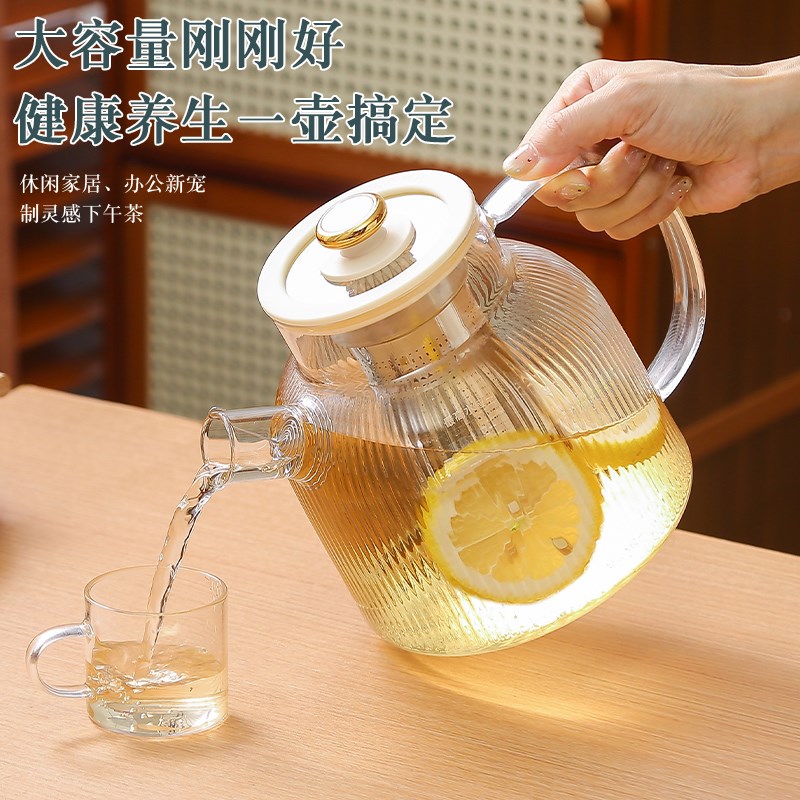养生壶配件玻璃煮茶烧水壶大容量纯玻璃家用办公室小型煮茶电陶炉图片