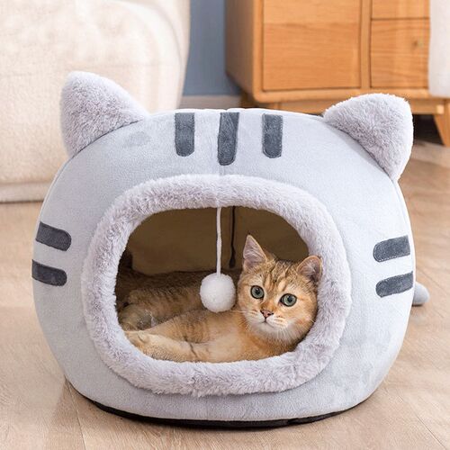 猫窝封闭式秋冬季保暖加厚安全感猫垫子睡觉的窝猫床四季通用狗窝