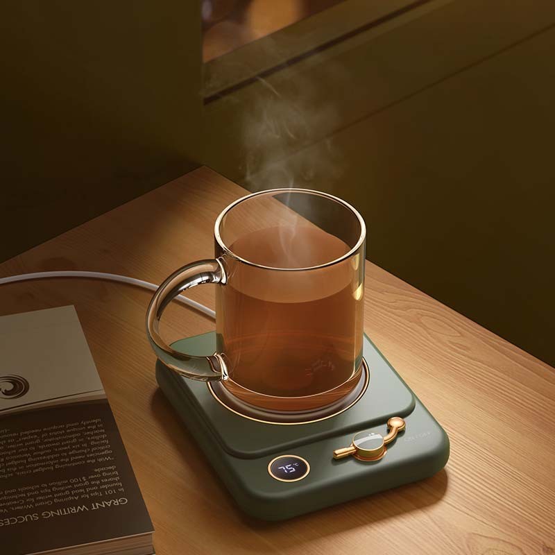 复古暖暖杯55度恒温杯垫圣诞节礼物加热水杯牛奶保暖家用自加热器