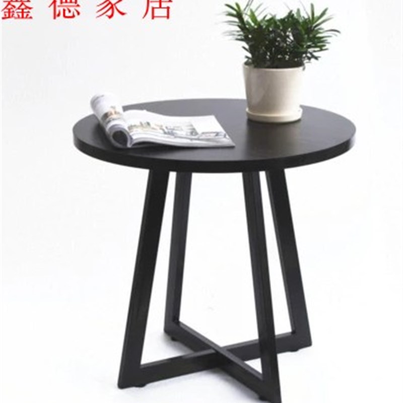 北欧loft铁艺餐桌实木简约酒吧做旧咖啡茶几酒店休闲方桌咖啡桌