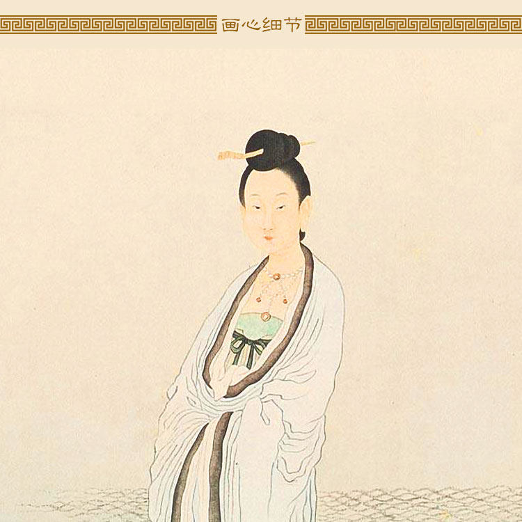 心经书法卷轴挂画 乾隆字画观音菩萨画像 复古书房客厅装饰画定制