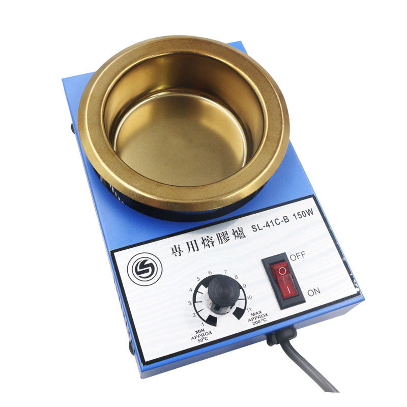生达利环保熔胶棒胶粒黄蜡画蜡炉蜡染热熔盘调温恒温小型电热熔炉