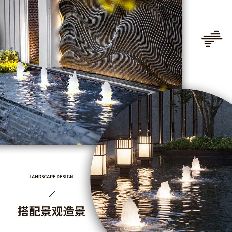 景观造景鱼池可调喷泉泵潜水泵小型喷泉水泵鱼池造景喷泉定制组装