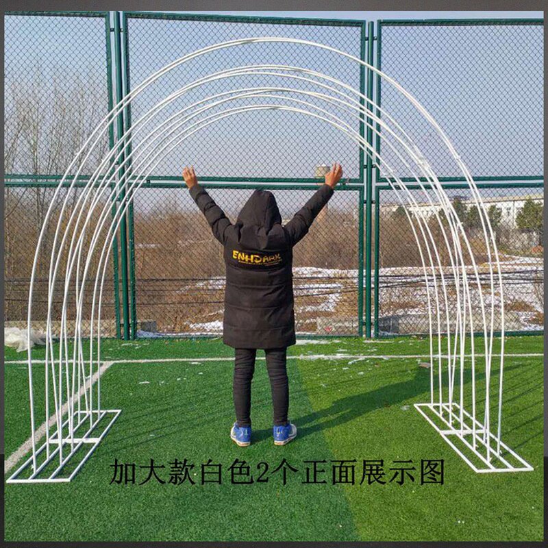 新款婚庆道具五彩缤纷拱门架子铁艺大号路引舞台背景装饰婚礼布置