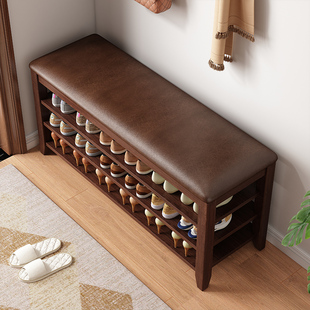 柜坐凳一体入户实木穿鞋 凳 凳家用门口可坐长条凳小户型玄关鞋 换鞋