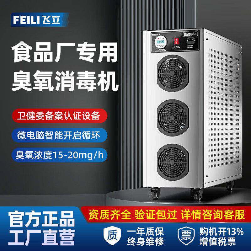 飞立洁净车间杀菌臭氧消毒机 工业级100g臭氧机 移动式臭氧发生器