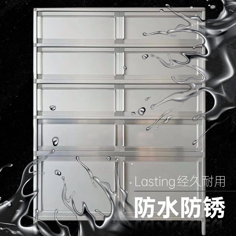 门口对开门铝合金鞋柜防霉防锈玄关阳台走廊室内外不锈钢鞋架包邮