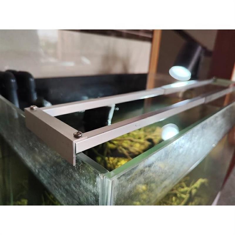 鱼缸龟缸上滤盒滴流盒底座支架过滤盒铝合金托架长度可调滤盒托架