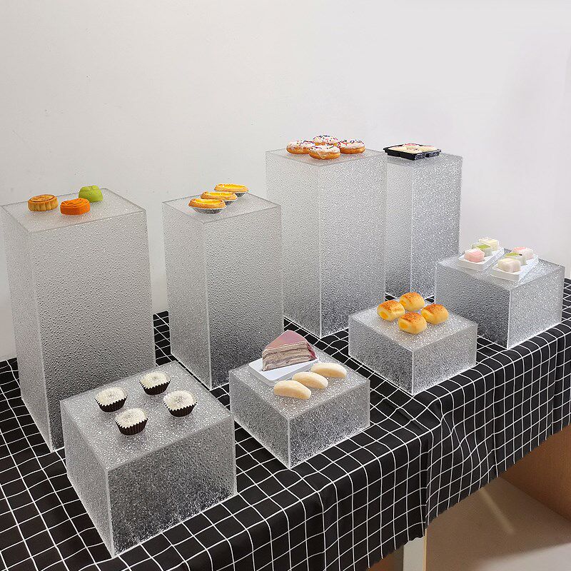 新款亚克力甜品台展示架婚礼茶歇摆件商业活动一次性装饰道具套装