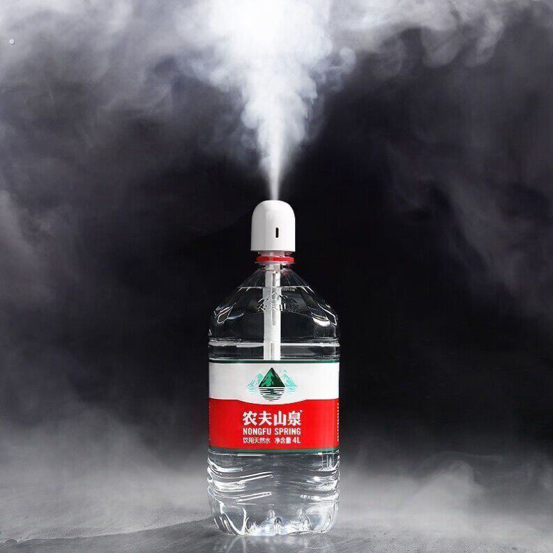 加湿器小型简易家用静音卧室空气车载桶装水1升矿泉水瓶加湿棒