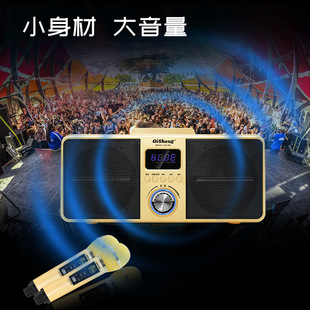 SD309家庭KTV无线麦克风蓝牙音响一体机支持K歌无线录音连接电视