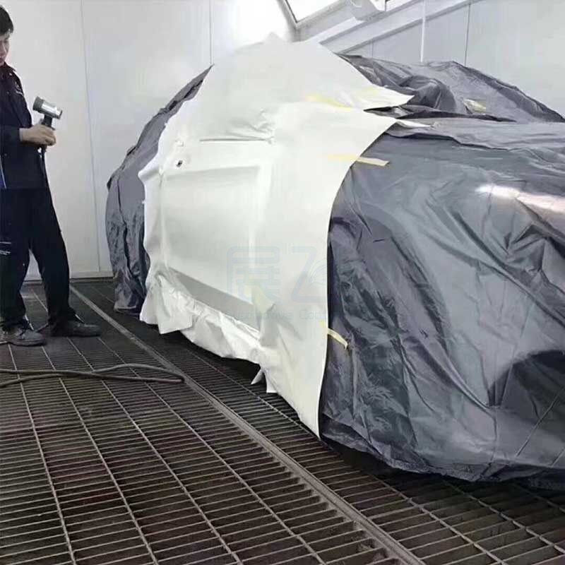 汽车喷漆补漆专用遮蔽车衣10开拉链分体车罩防静电加厚无毛牛津布